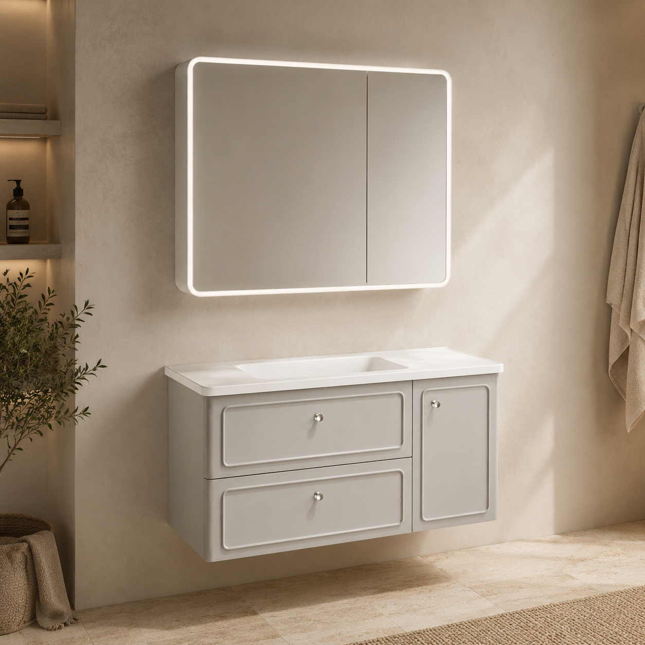 BORDEAUX Series Bathroom Cabinet Set