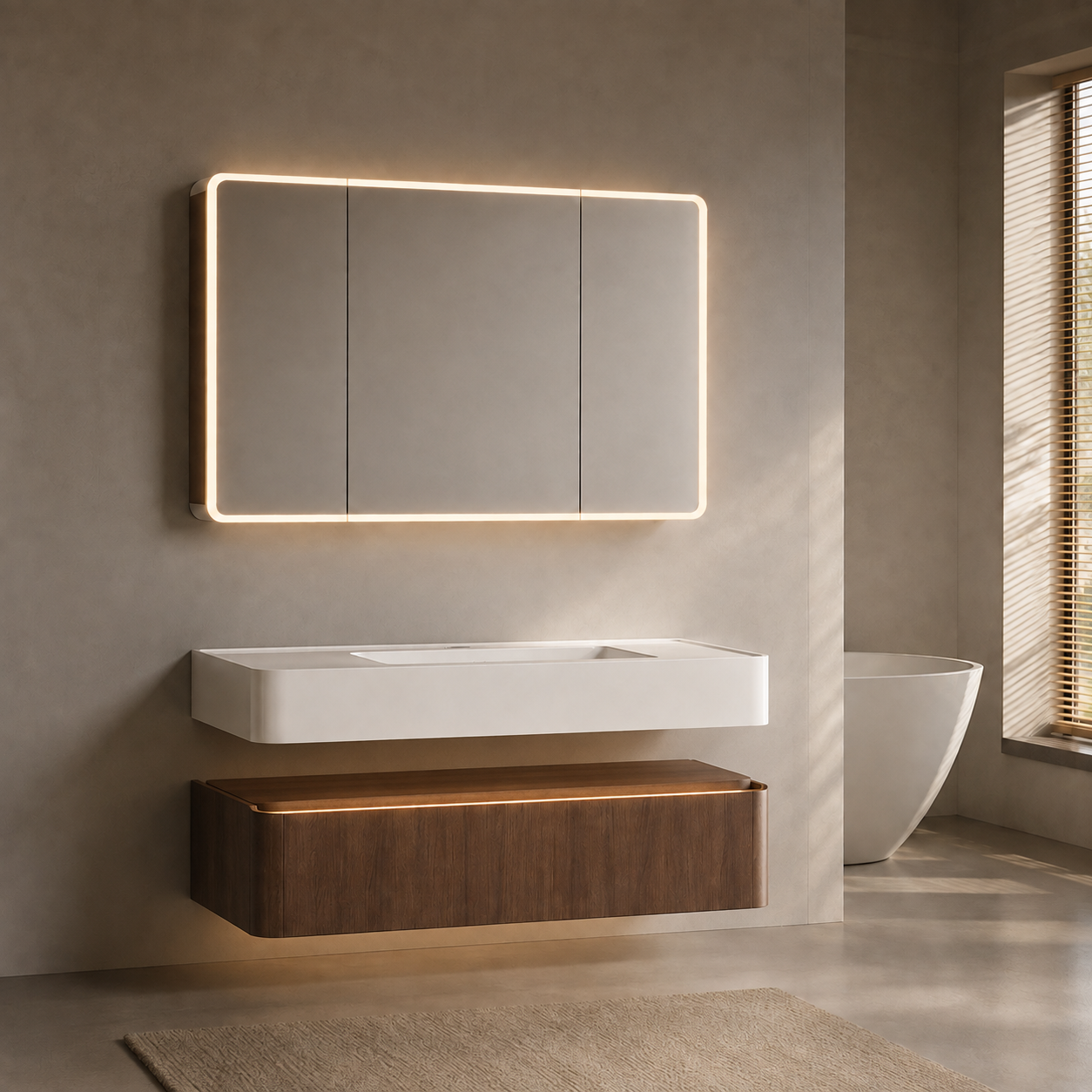 Fontera Nyji Series Bathroom Cabinet Set