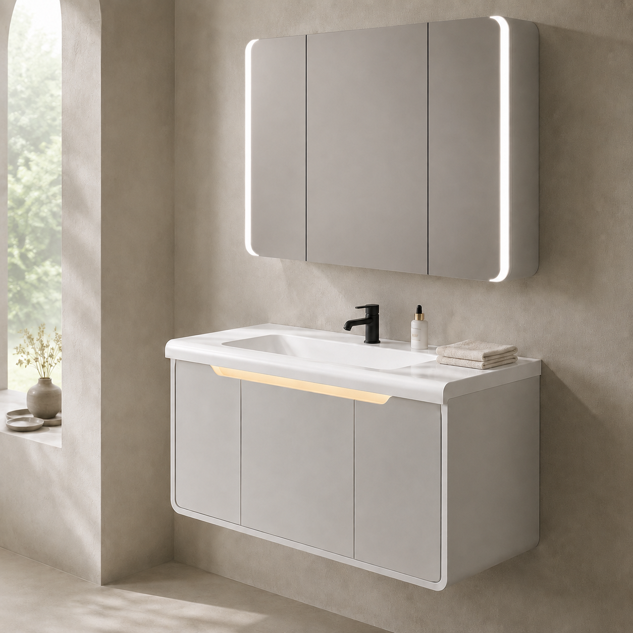 Fontera Hamu Series Bathroom Cabinet Set