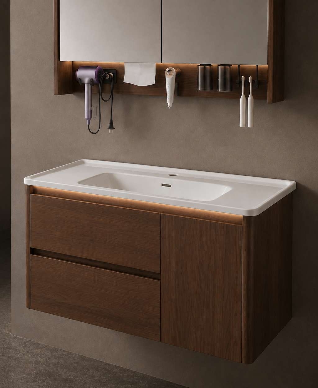 Fontera Luna Series Bathroom Cabinet Set