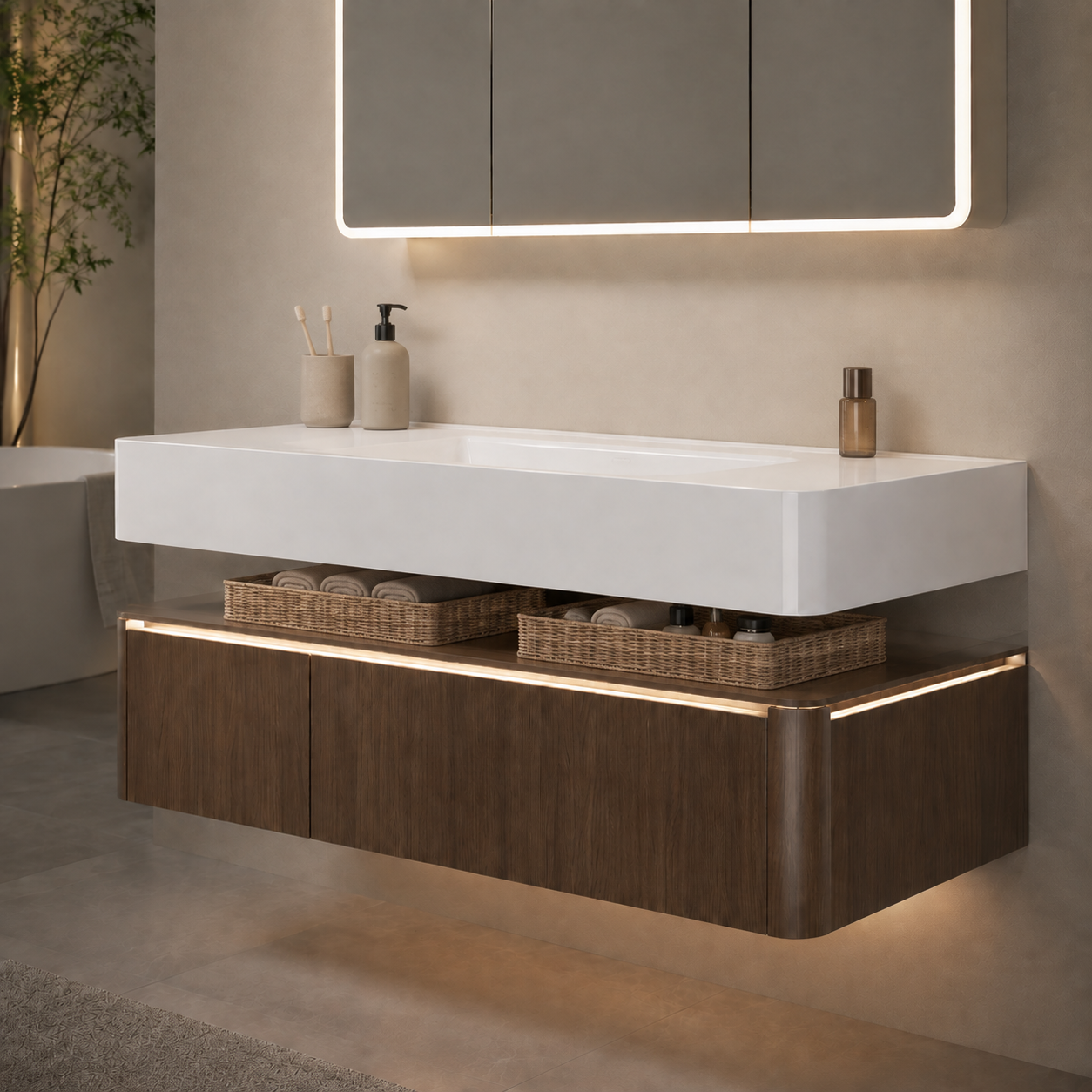 Fontera Nyji Series Bathroom Cabinet Set