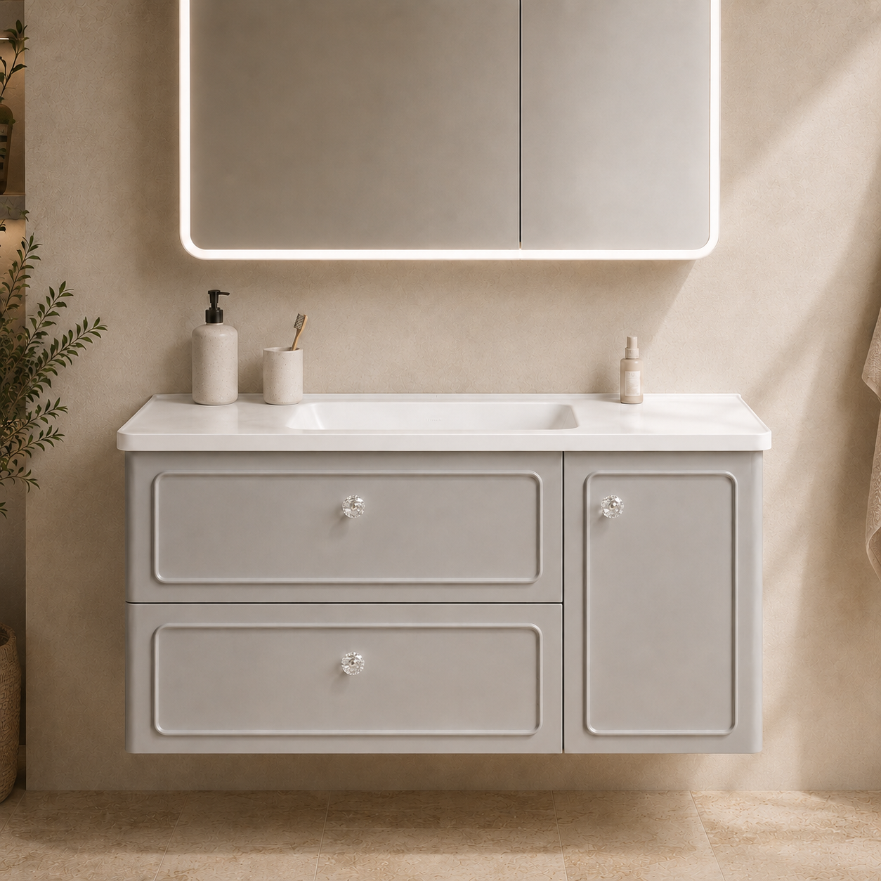 BORDEAUX Series Bathroom Cabinet Set