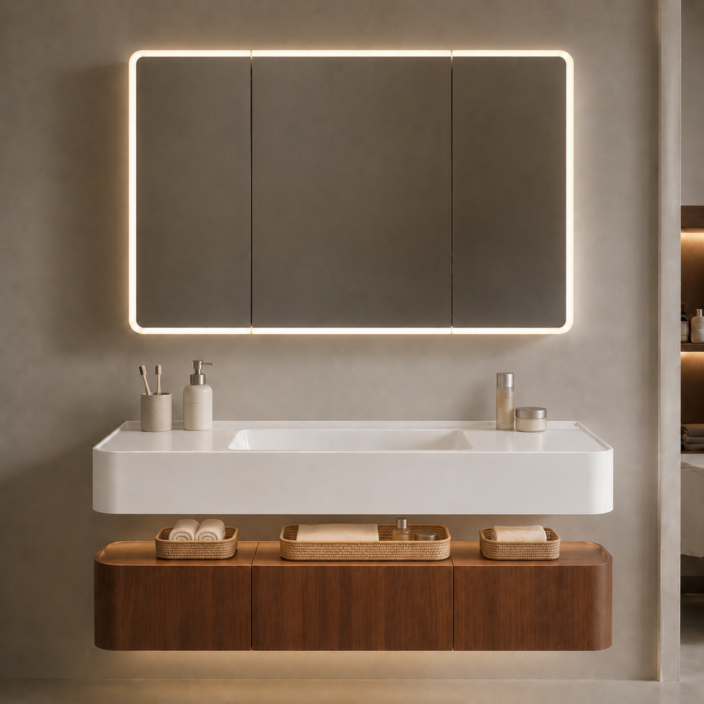 Fontera Nyji Series Bathroom Cabinet Set
