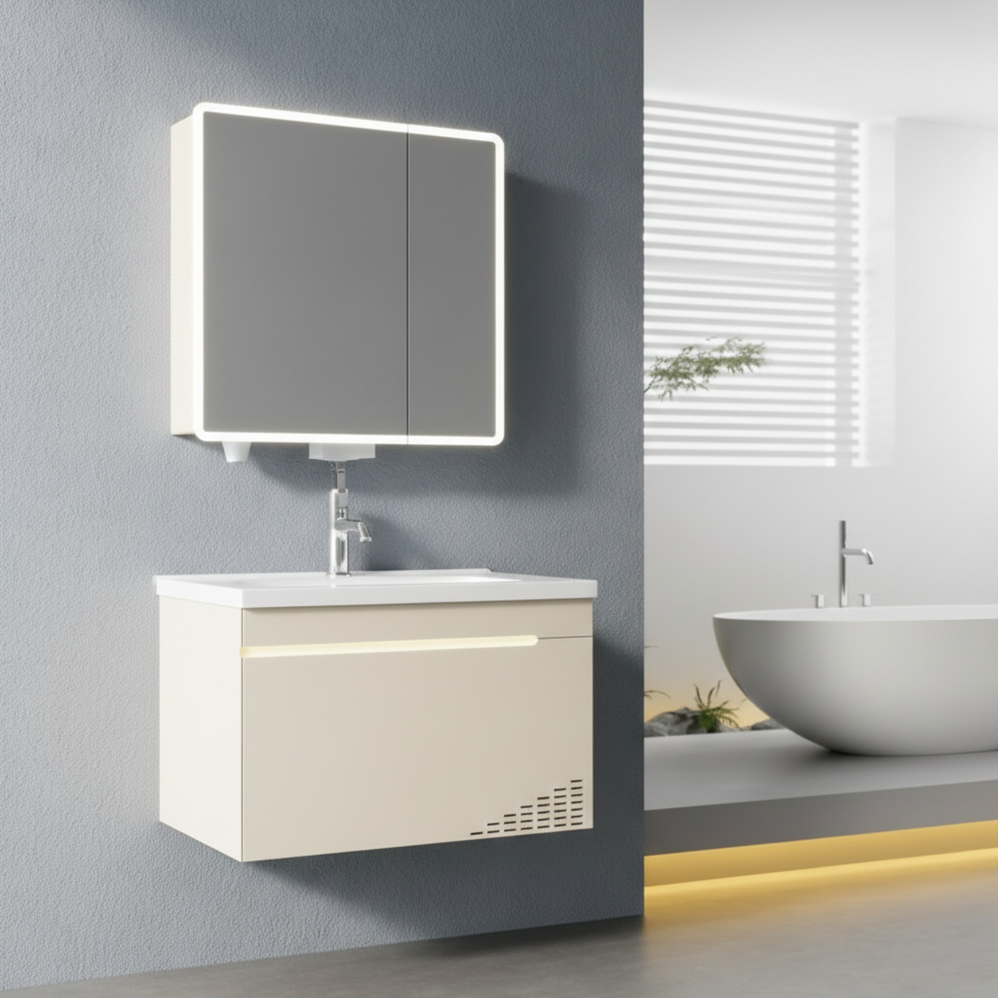 Fontera T1 Series Bathroom Cabinet Set