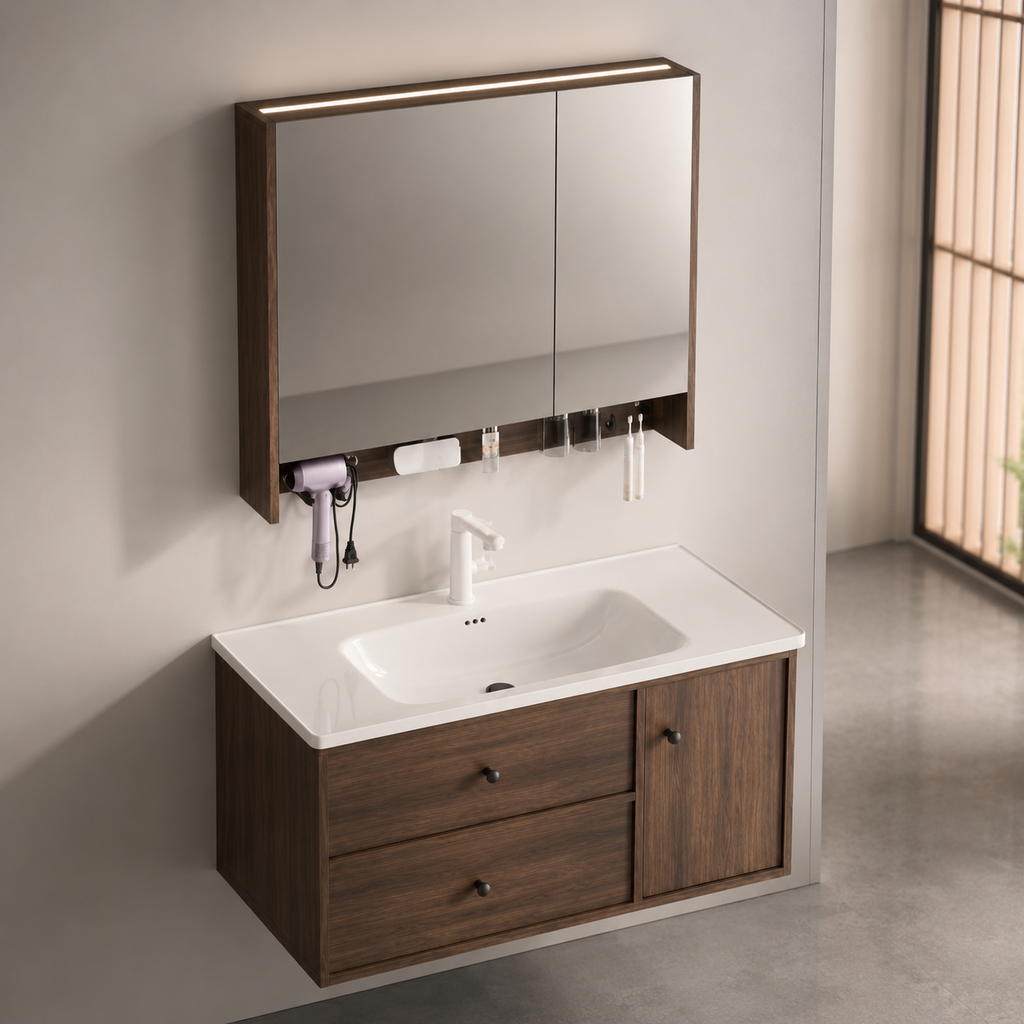 Fontera MCM Series Bathroom Cabinet Set