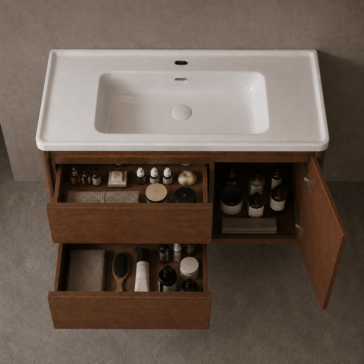 Fontera Luna Series Bathroom Cabinet Set