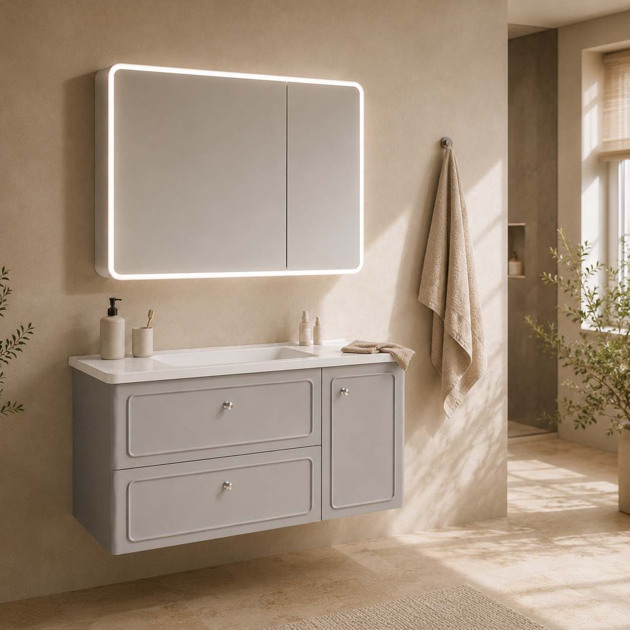 BORDEAUX Series Bathroom Cabinet Set
