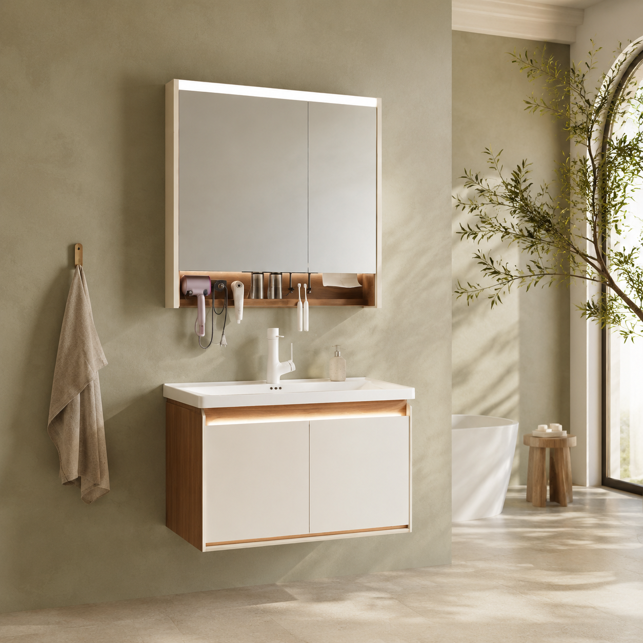 Fontera QinSen Series Bathroom Cabinet Set