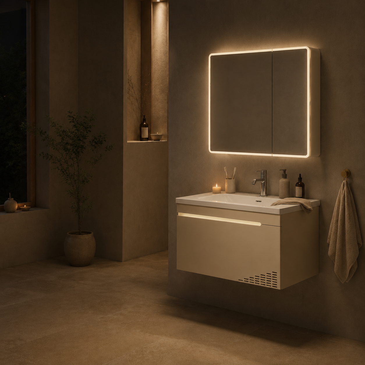 Fontera T1 Series Bathroom Cabinet Set