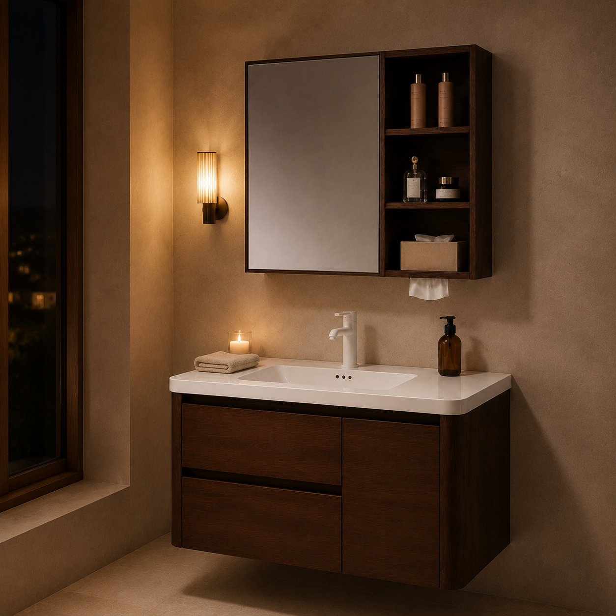 Fontera EDGEWOOD B Series Bathroom Cabinet Set