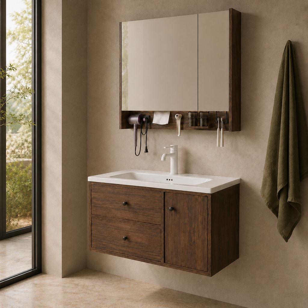 Fontera MCM Series Bathroom Cabinet Set
