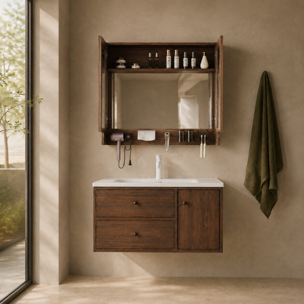 Fontera MCM Series Bathroom Cabinet Set