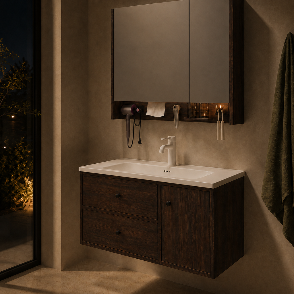 Fontera MCM Series Bathroom Cabinet Set